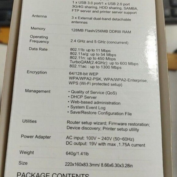 T-Mobile TM-AC1900 ASUS Personal CellSpot Wi-Fi Dual Band Wireless Router NEW - Picture 3 of 7